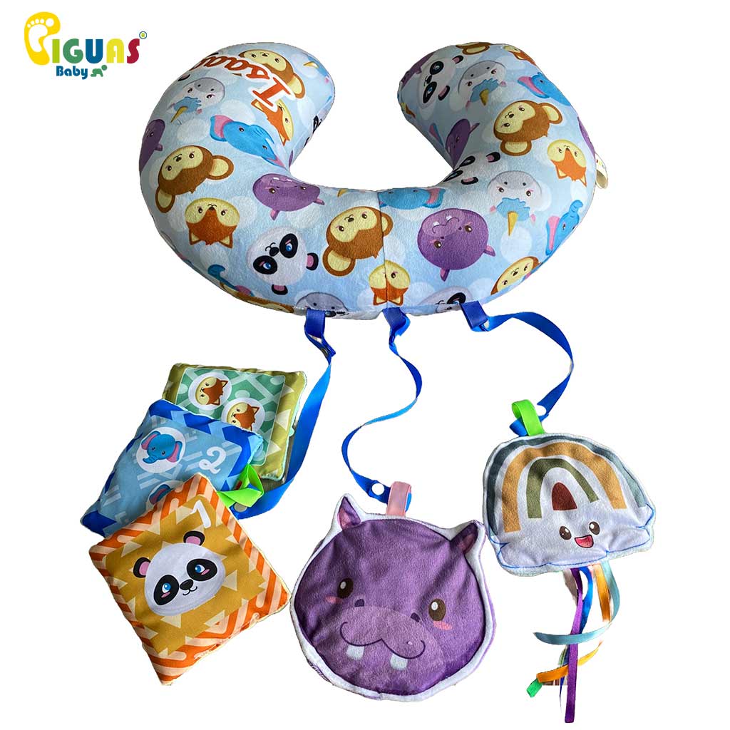 Una manera divertida y adorable para que fortalezcan los músculos del cuello, el pecho y los brazos, y que desarrollen su coordinación mano-ojo