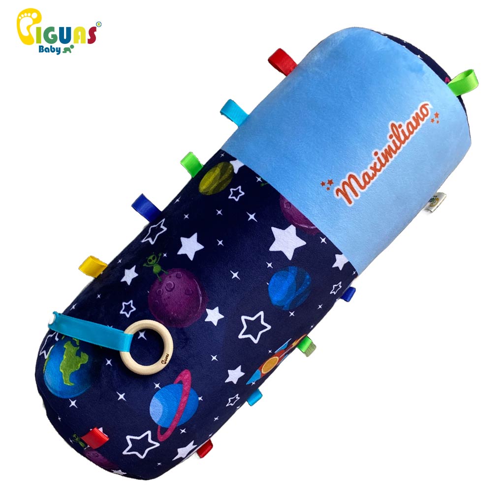 Rollo de gateo personalizado con diseño de universo, ideal para que el bebé explore y gatee.